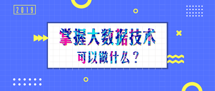 掌握大数据技术可以做什么？