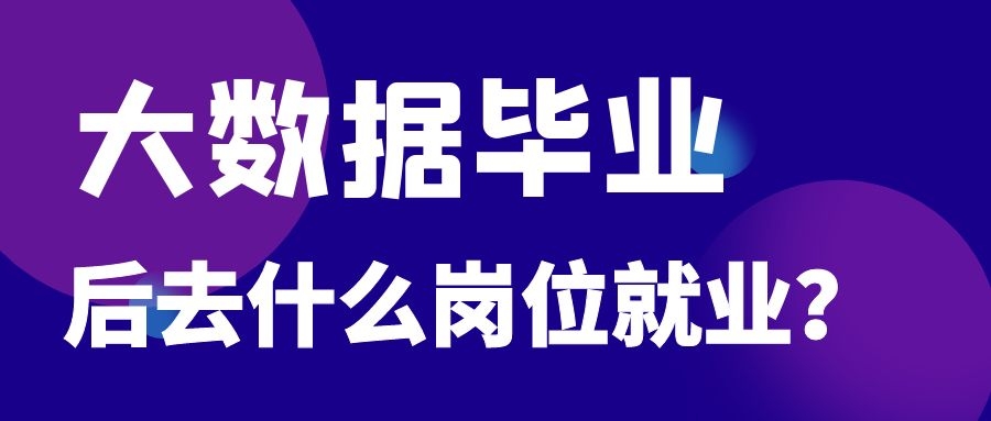 大数据毕业后去什么岗位就业？